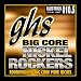 GHS Strings BCL Big Core Nickel Rockers, Pure Nickel Electric Guitar Strings, Light (.010 1/2-.048)