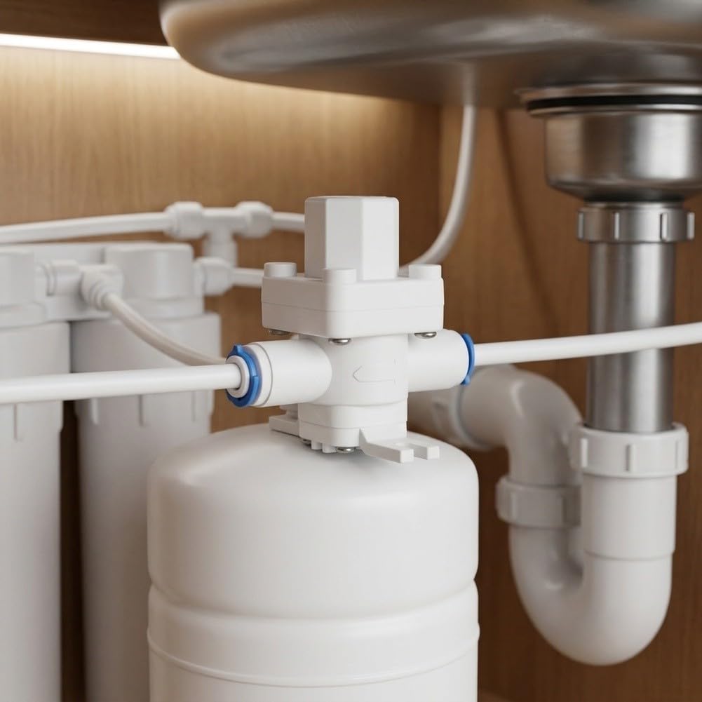 Válvula Reductora de Presión para Purificadores de Agua DN15 1/2" para latón Regulador Flujo Estable(4 points)