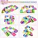 MOMSIV Finger Skateboard Park Kit, 57pcs Finger Skateboard Park Set with 6 Finger Skateboards for Kids 31 Ramps and 1*Bicycles, Large Finger Skateboard Park Training Gift Toy for Ages 6+