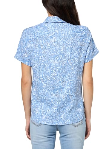 Image of Nautica Women's Button Front Short Sleeve Camp Shirt