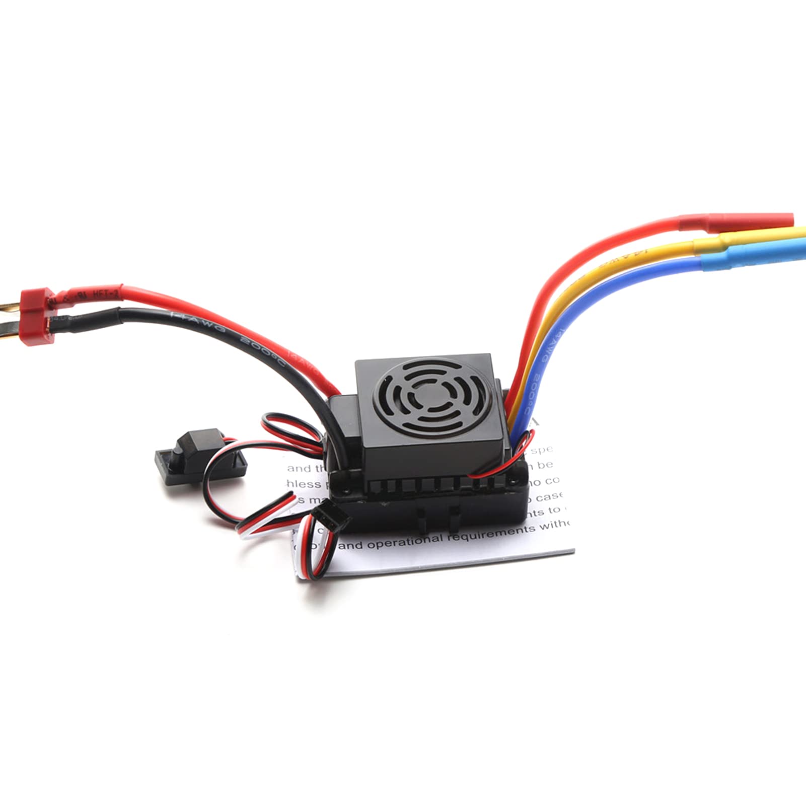 Hylukon 60A Brushless ESC Electronic Speed Controller T Plug 5.8V 3A BEC for 1/10 RC Car
