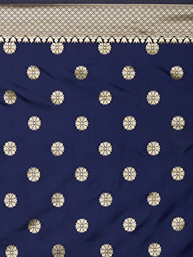 Image of AKHILAM Women's Kanjivaram banarasi silk Woven Design Saree With Unstitched Blouse Piece Saree With Un-Stiched Blouse
