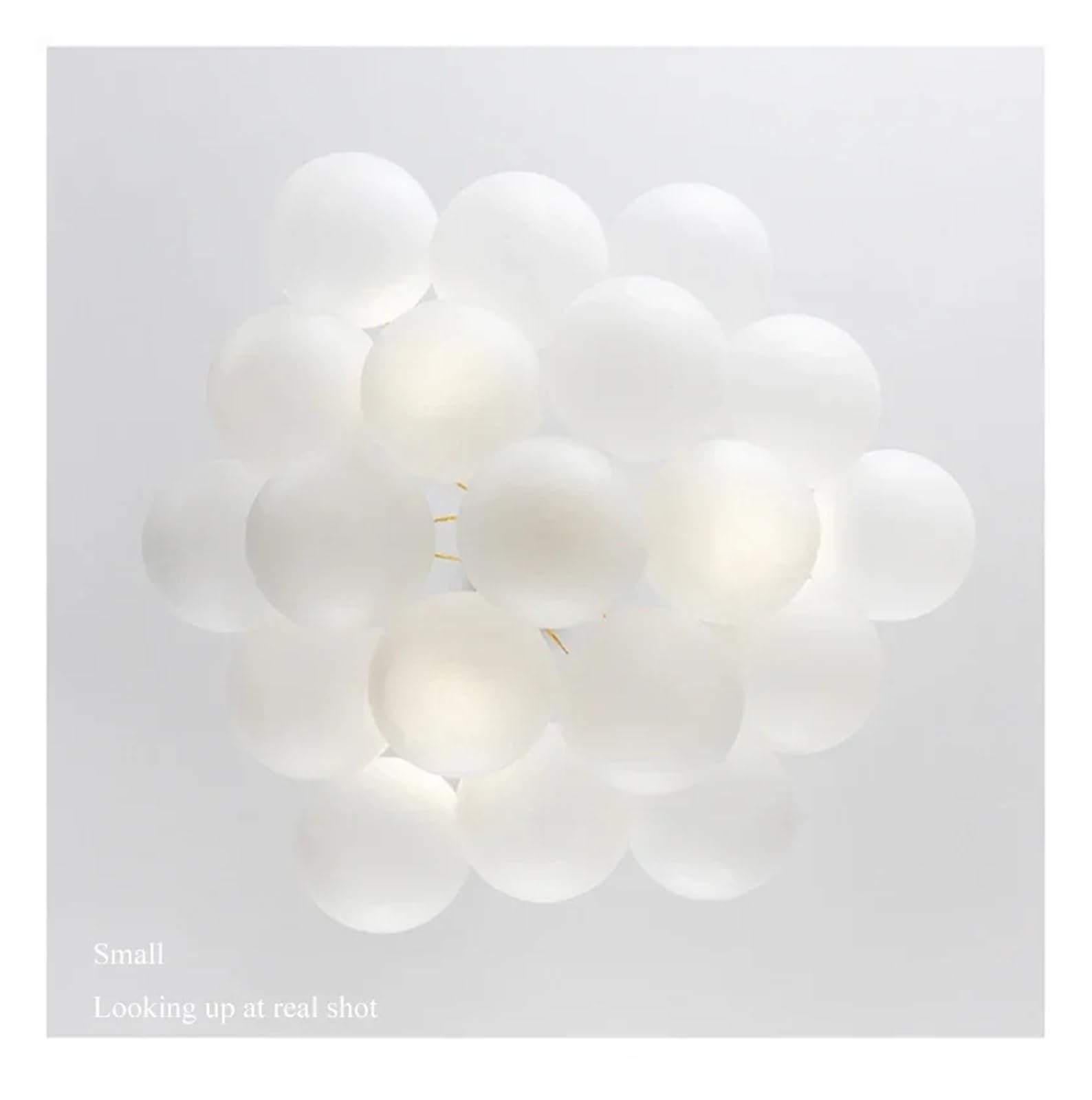 Lampada a sospensione, Bolla di vetro semplice nordica for tavolo da pranzo soggiorno Decorazione della stanza Lampada a sospensione a soffitto a LED in oro nero(Chrome 25 glasses,Warm)
