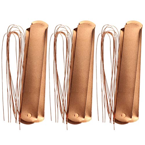 Hemoton 60 Pieces Plant Signs Hanging Copper Plant Labels Plant Flowers Labels with Line Garden Greenhouse Balcony Flower Pot Tree Labels Rose Gold