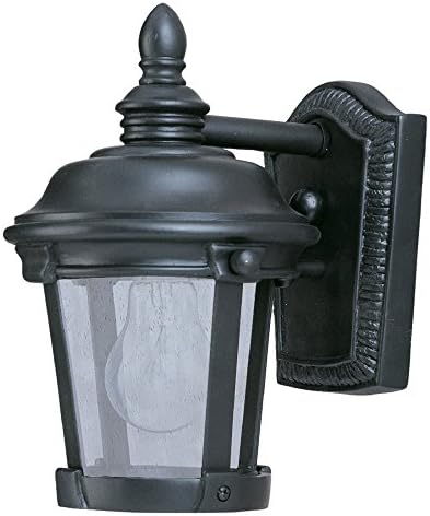 Maxim Lighting 40096CDBZ One Light Seedy Glass Wall Lantern, Bronze