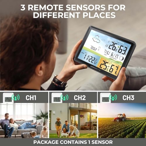 Luvuokye PT20A Weather Station Wireless Indoor Outdoor Thermometer thumb #1