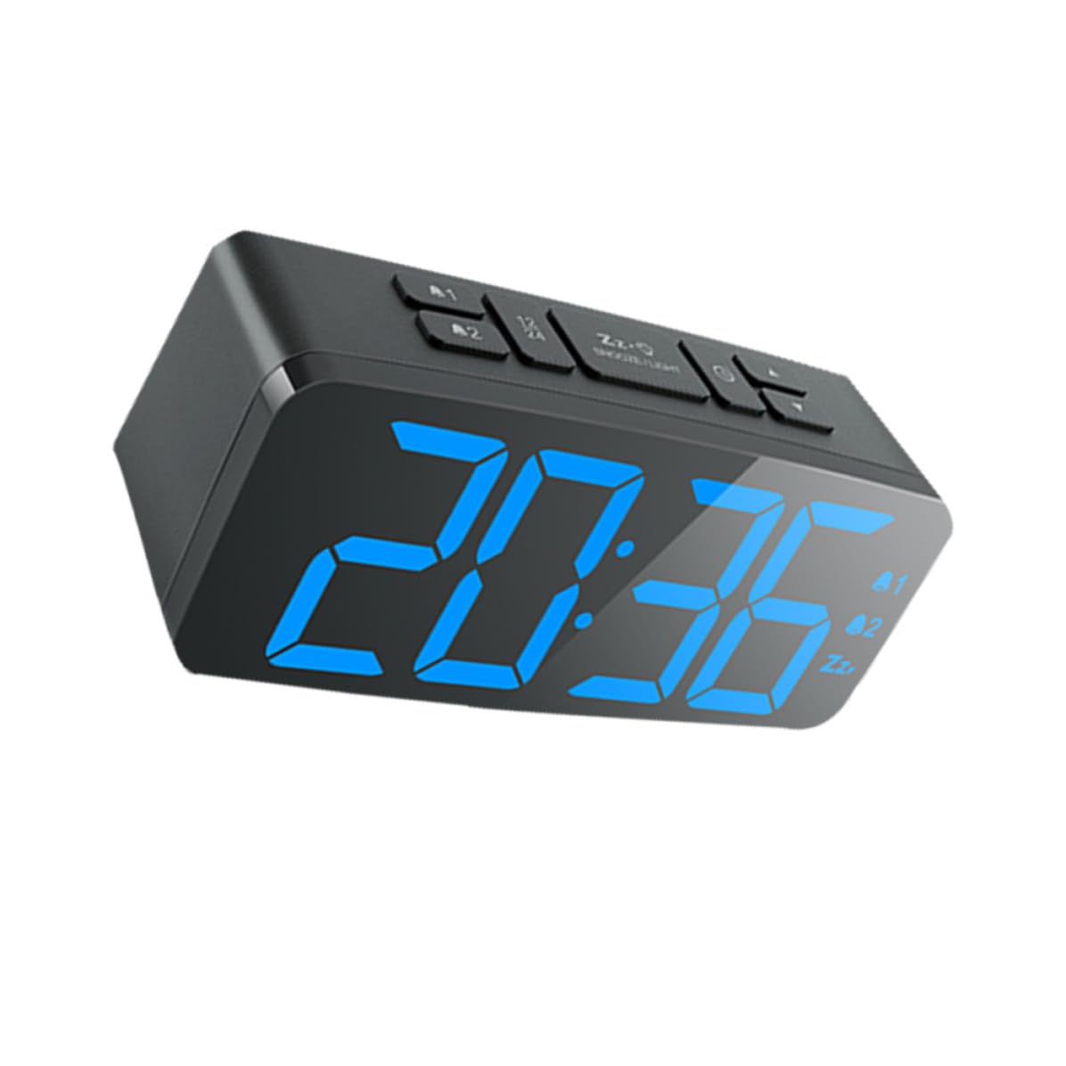 Réveil LED Noir : l'horloge électronique moderne pour votre chambre