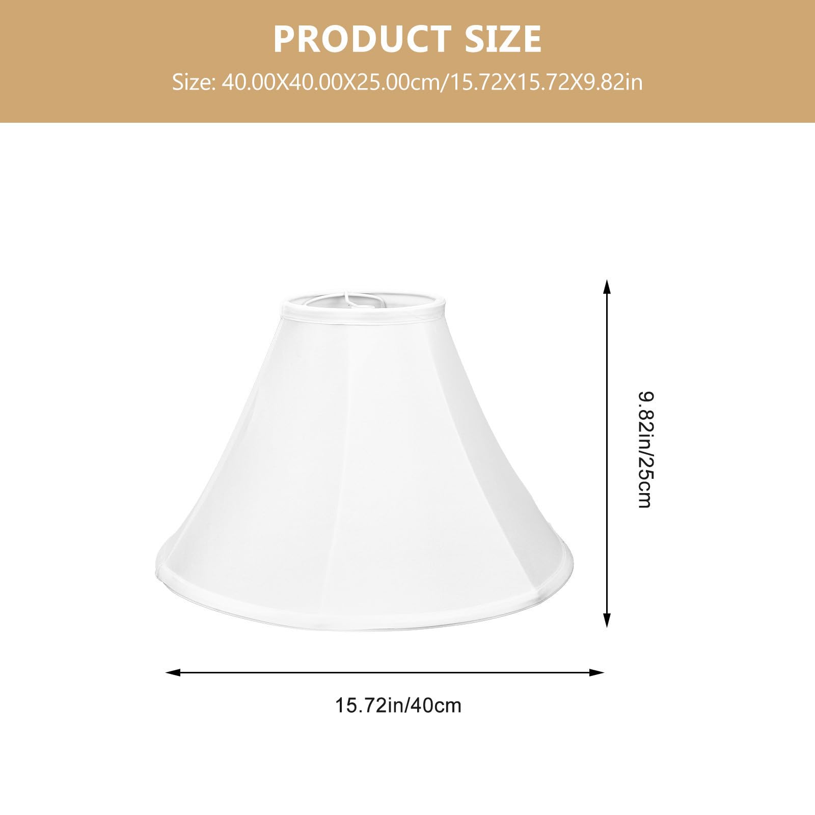 ABOOFAN Pantalla de Lámpara Diseño Plegable Casquillo E27 Vintage de Tela Material de Tela y Metal Ambiente Cálido para Salón o Hotel