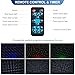 Outdoor RGB Laser Projector Lights, Moving 3 Color Starry Sky & Firefly Effects Projection Light with RF Control, IP65 Outdoor Holiday Landscape Decor for Christmas Halloween Parties Garden New Year