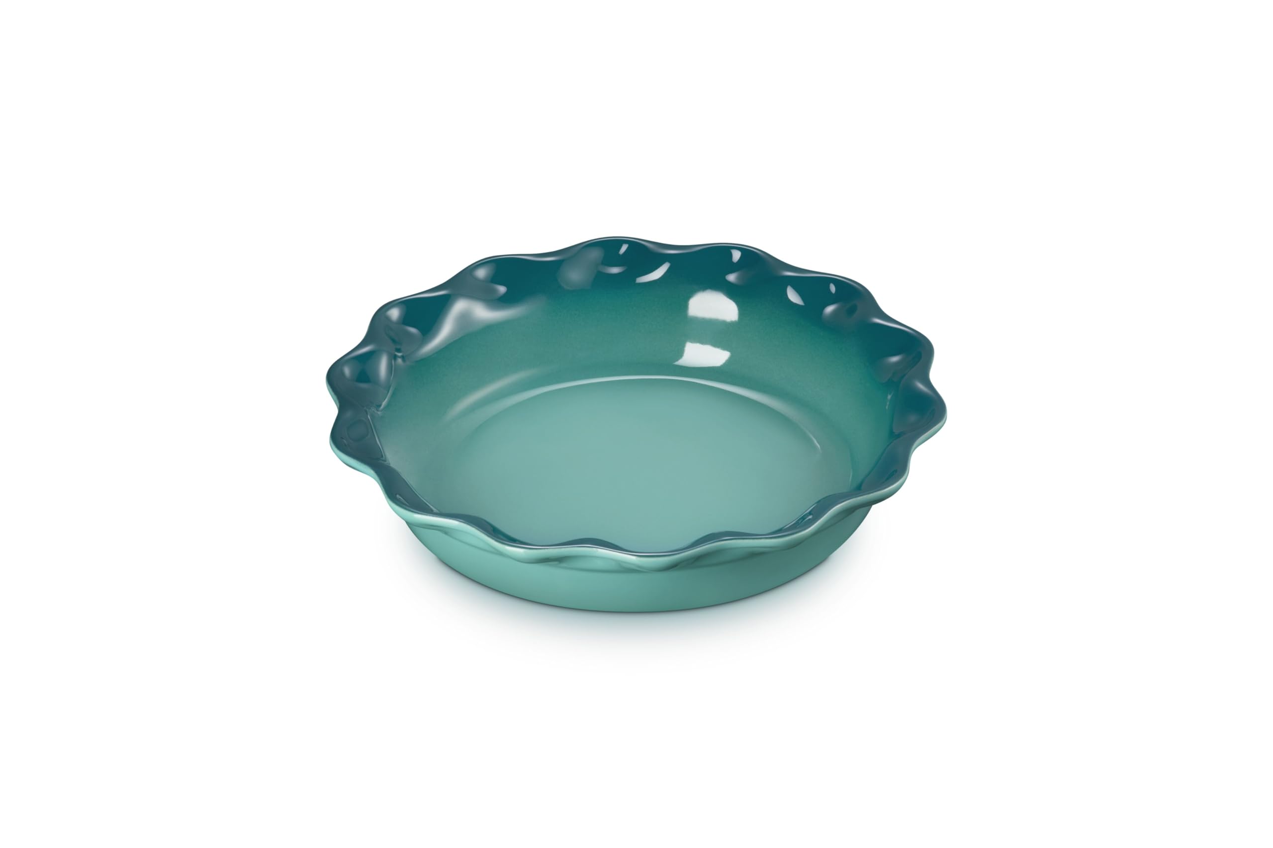 Le Creuset Pie Dish - Sea Salt Stoneware -7