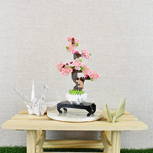 nanoblock -NBH-225 Bonsai Sakura Merhcolour - Afbeelding 6