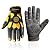 HANDLANDY Heavy Duty Work Gloves for Men, Cut 6 Safety Impact Protection Working Gloves Touch Screen Mechanics Gloves (Medium, Yellow)