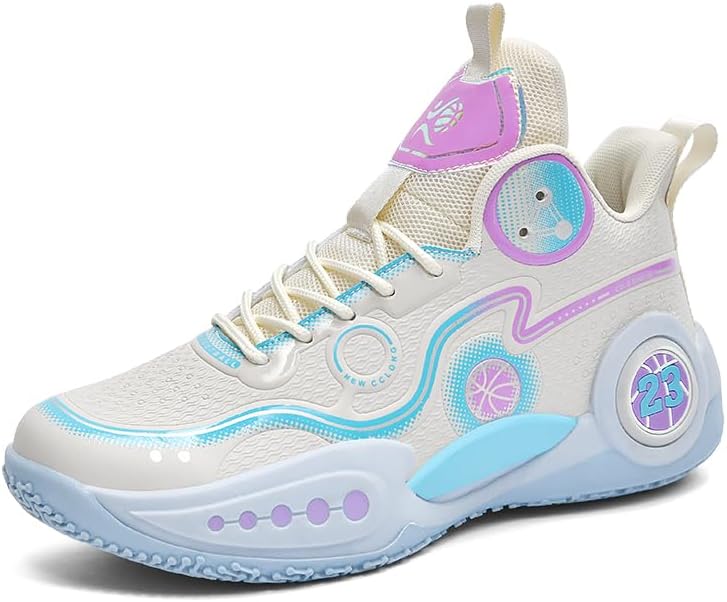 Women Men Basketball Shoes Neutral Breathable Non Slip Sneakers High Top Fashion Outdoor Casual Shoes Sneakers.