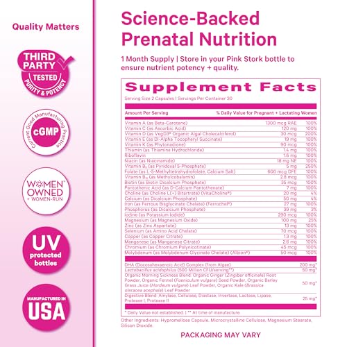 Pink Stork Premium Prenatal Vitamins