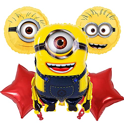 LOVSONG 5 PCS - Birthday Party Balloons - Large Me Balloon MINI on Balloons Foil Balloon - Adult & Kids Party Theme Decorations