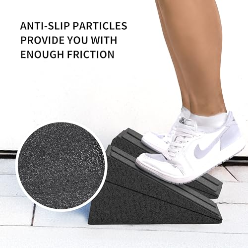 PROIRON 3Pcs Slant Board Squat Wedge Blocks, Calf Stretcher 660LB Heavy Duty, Leg Foot Calf Stretch Board 8°- 34° Adjustable, Calf Raise Yoga Wedge Block, Incline ATG Squat Ramp, Non-Slip Foam Wedge - Image 3