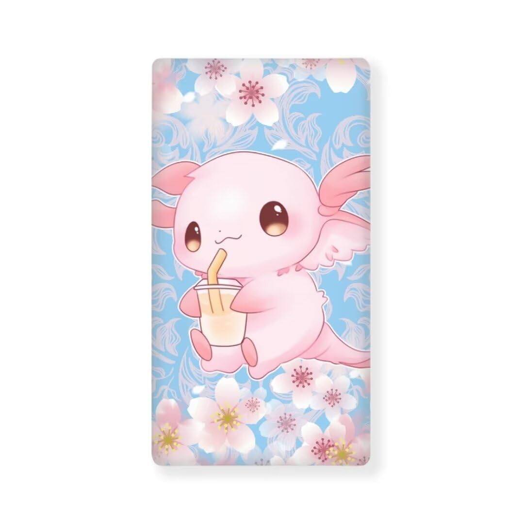 Axolotl Fitted Crib Sheets Cherry Blossoms Baby Sheets for Standard Cribs Pink Removable Mattress Cover Breathable Nursery Bed Sheets Decor for Boys Girls Toddler
