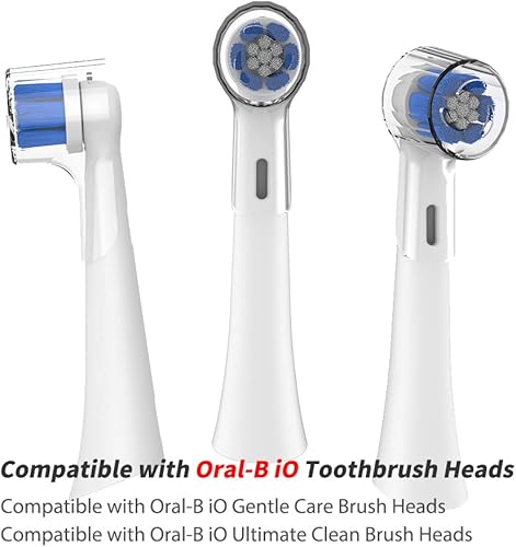 Miniatura 4 de 9 fundas reutilizables para cabezales de cepillo de dientes compatibles con cabezales de repuesto Oral B iO, aptos para cabezales de cepillo de