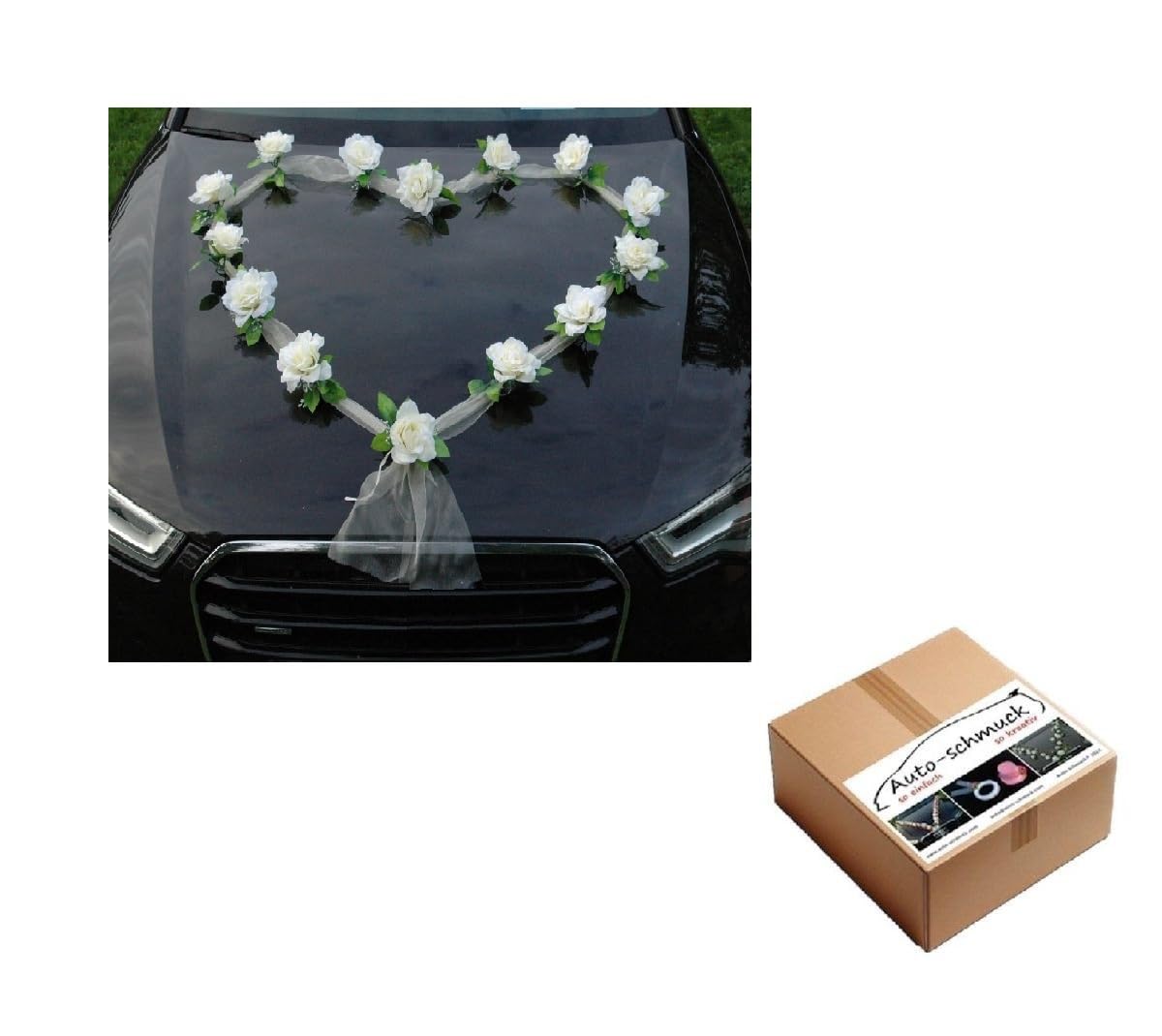 Hochzeits Auto Deko Girlande - Romantische Rosen Für Euren Großen Tag