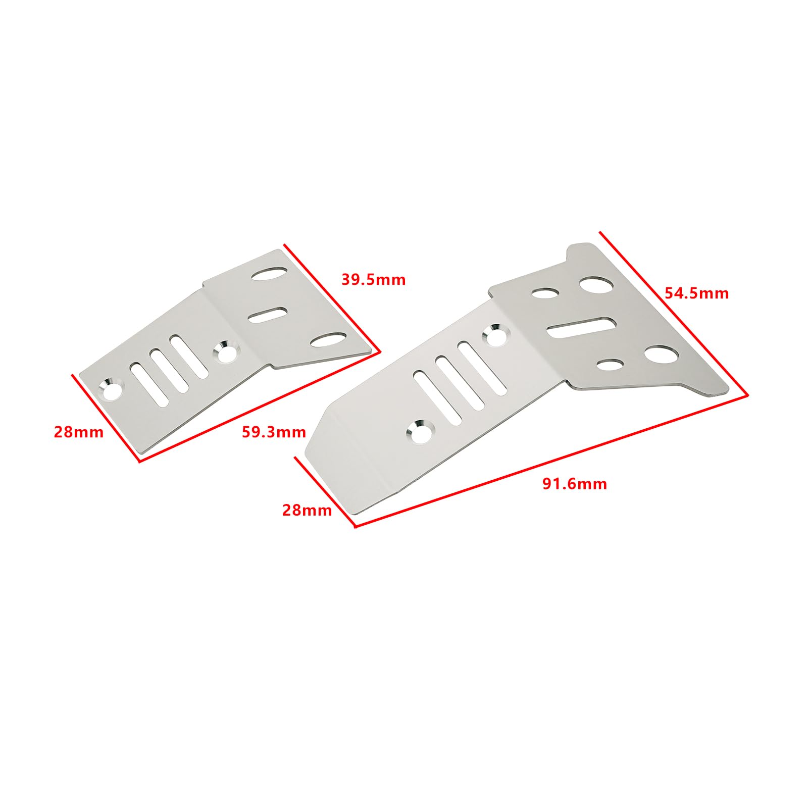ECSiNG 1Set RC Car Chassis Armor Guard Plate Upgrade Parts - Image 4
