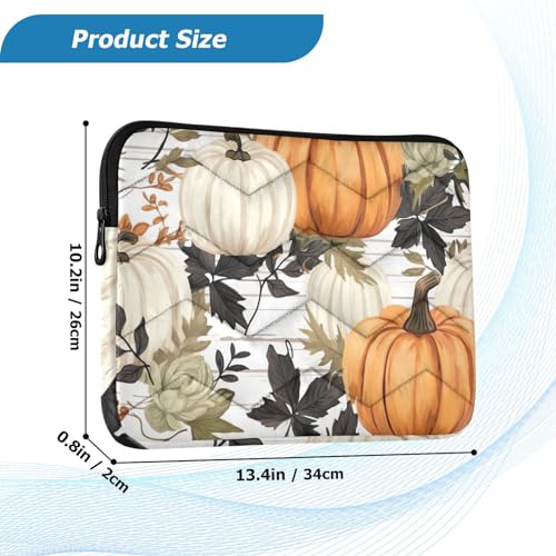 Funda para portátil 13-14 pulgadas con diseño de calabazas y tela impermeable miniatura 3