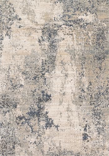 Image of Loloi Teagan Natural /Denim 6'-7 inch x 9'-2 inch Area Rug