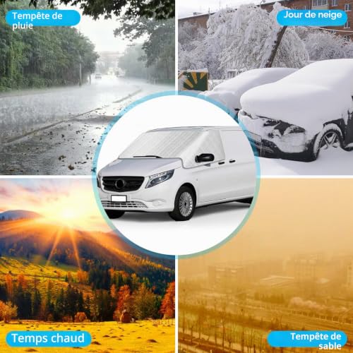 Couverture pare-brise Vito W447 pour éviter le givre et le grattage