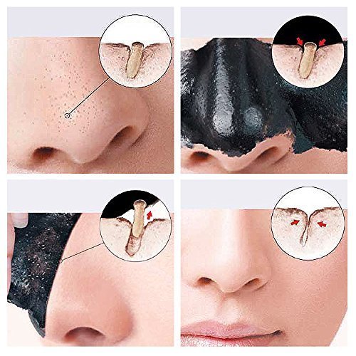 Shills Charcoal Black Mask, Blackhead Remover Mask, Charcoal Mask, Blackhead Peel Off Mask And Purple Brush Kit (50Ml) #TOP3