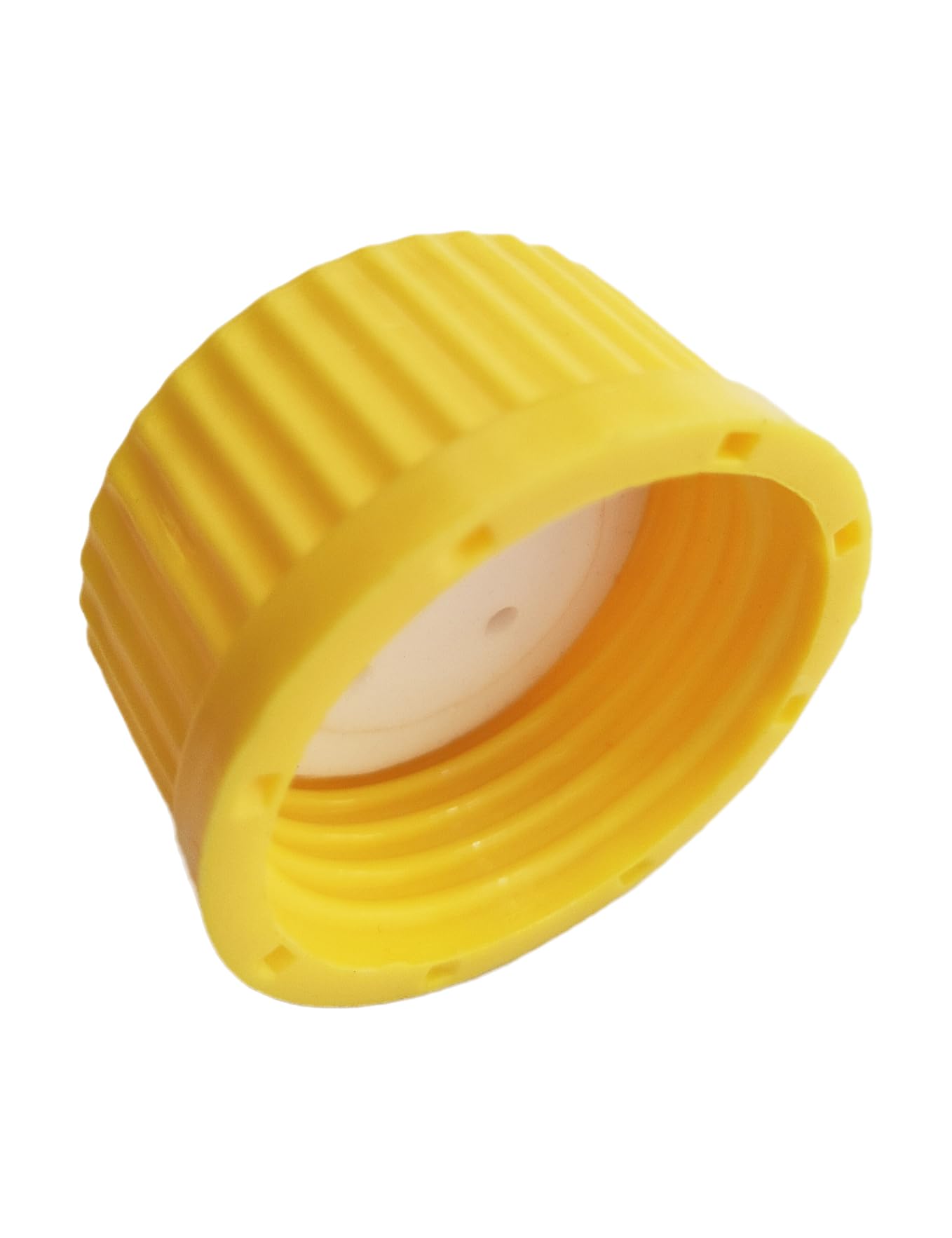 Moonetto Lot de 2 bouchons de remplissage de sécurité GL45 jaunes à 4 ports avec quatre trous pour bouteilles en verre, tube de diamètre extérieur de 1/8", kit complet
