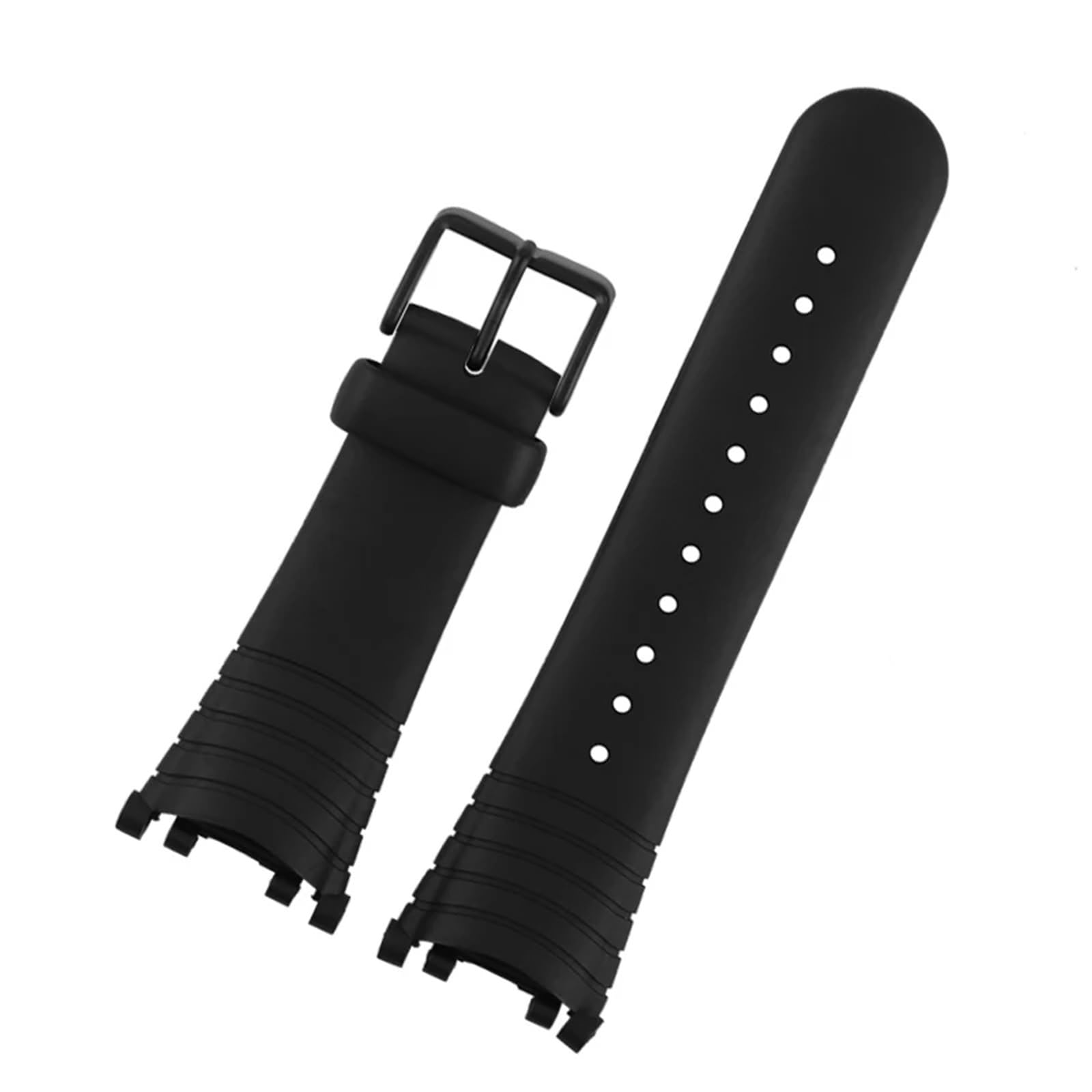 Bracelet caoutchouc noir étanche pour SUUNTO Vector avec boucle ardillon - 7