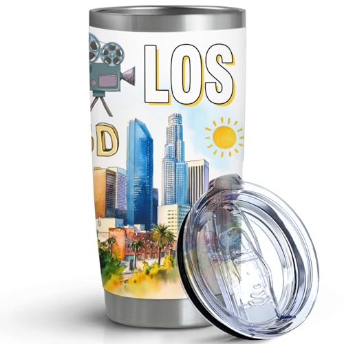 Image of City Travel Mug for City Lover,20oz Double Wall Tumbler Vacuum Insulated Stainless Steel Coffee Cups (Los Angeles)
