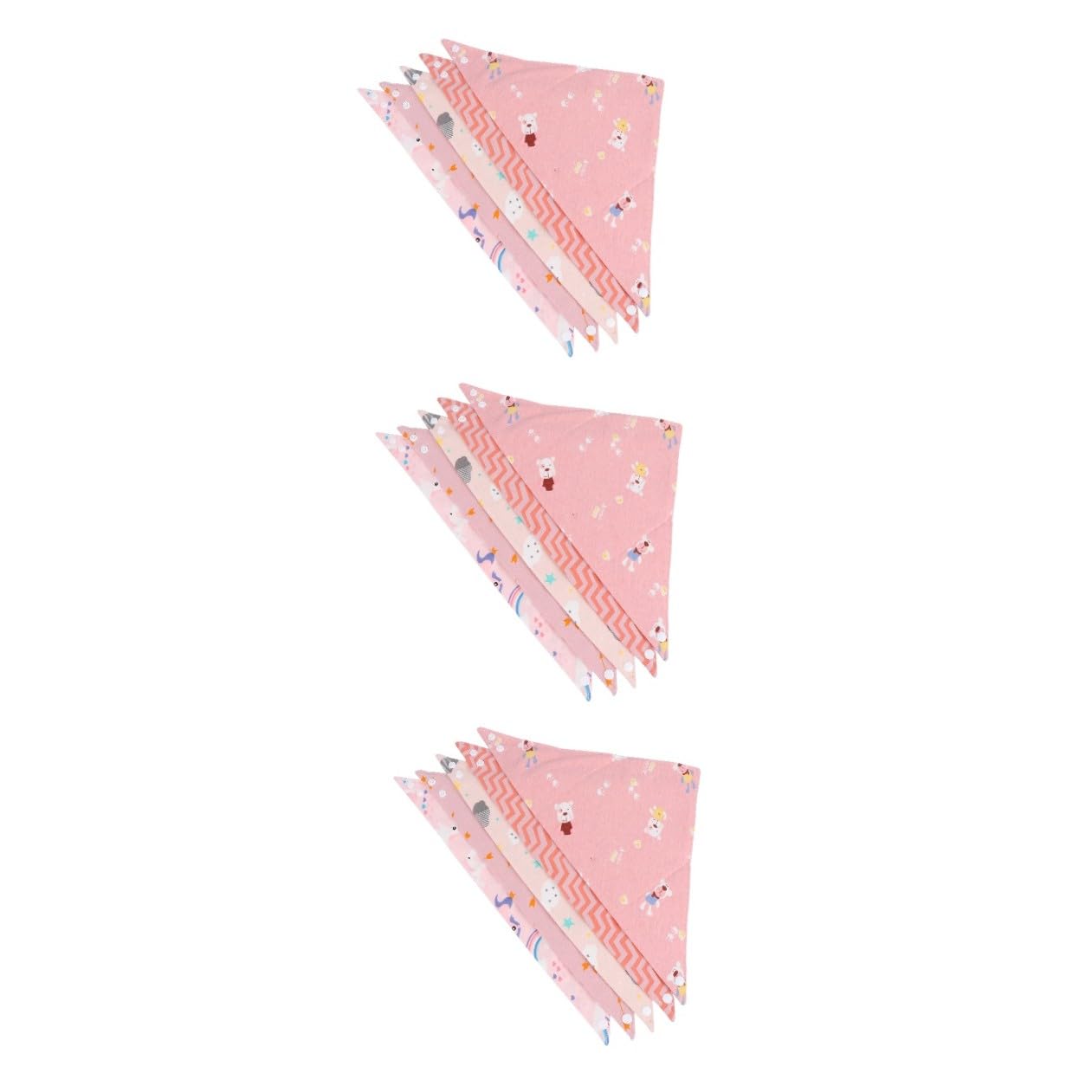 TOYANDONA 15 Piezas Baberos Para Bebé Baberos Baberos De Bebé Bufanda Toallas De Saliva Baberos Simples Bufandas Triangulares Para Bebés Baberos De Alimentación Para El Almuerzo Botón