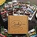 Jerky.com 21 Pieces of Beef Jerky Variety Pack & Meat Stick Gift Box for Men - Including 5 Flavors of Beef Jerky, 13 Snack Sticks, and 3 Cheese Sticks - Birthday gifts for men