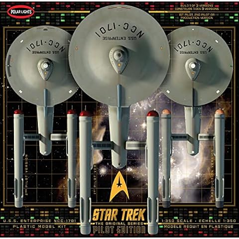 Polar Lights Star Trek TOS U.S.S. Enterprise w/Pilot Edition Parts 1:350 Scale Model Kit Cover