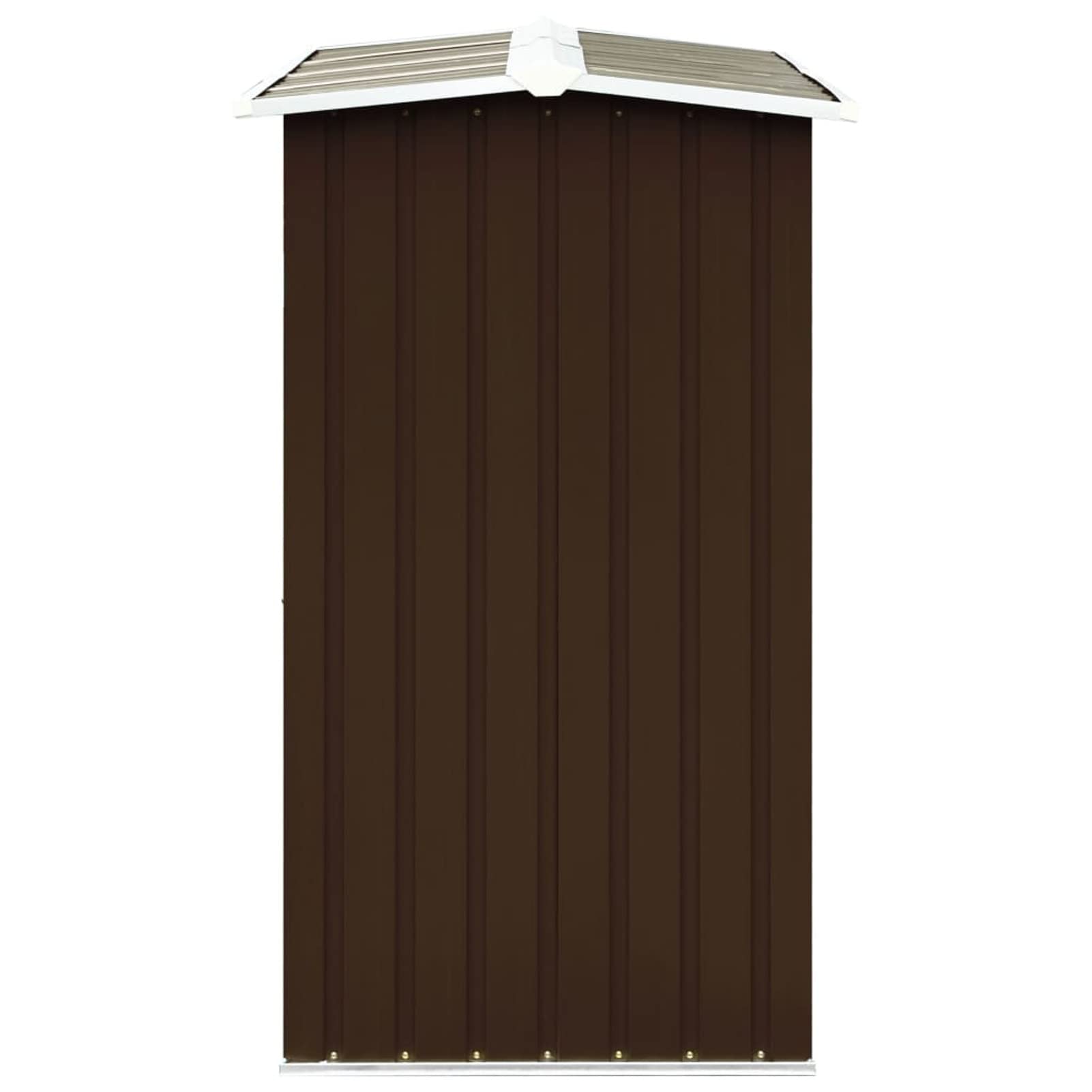 Homgoday Caseta jardín para leña Acero galvanizado marrón 172x91x154 cm Leñera Registro de Leña, Estantería para leña de Chimenea para Interior y Exterior Soporte de Madera