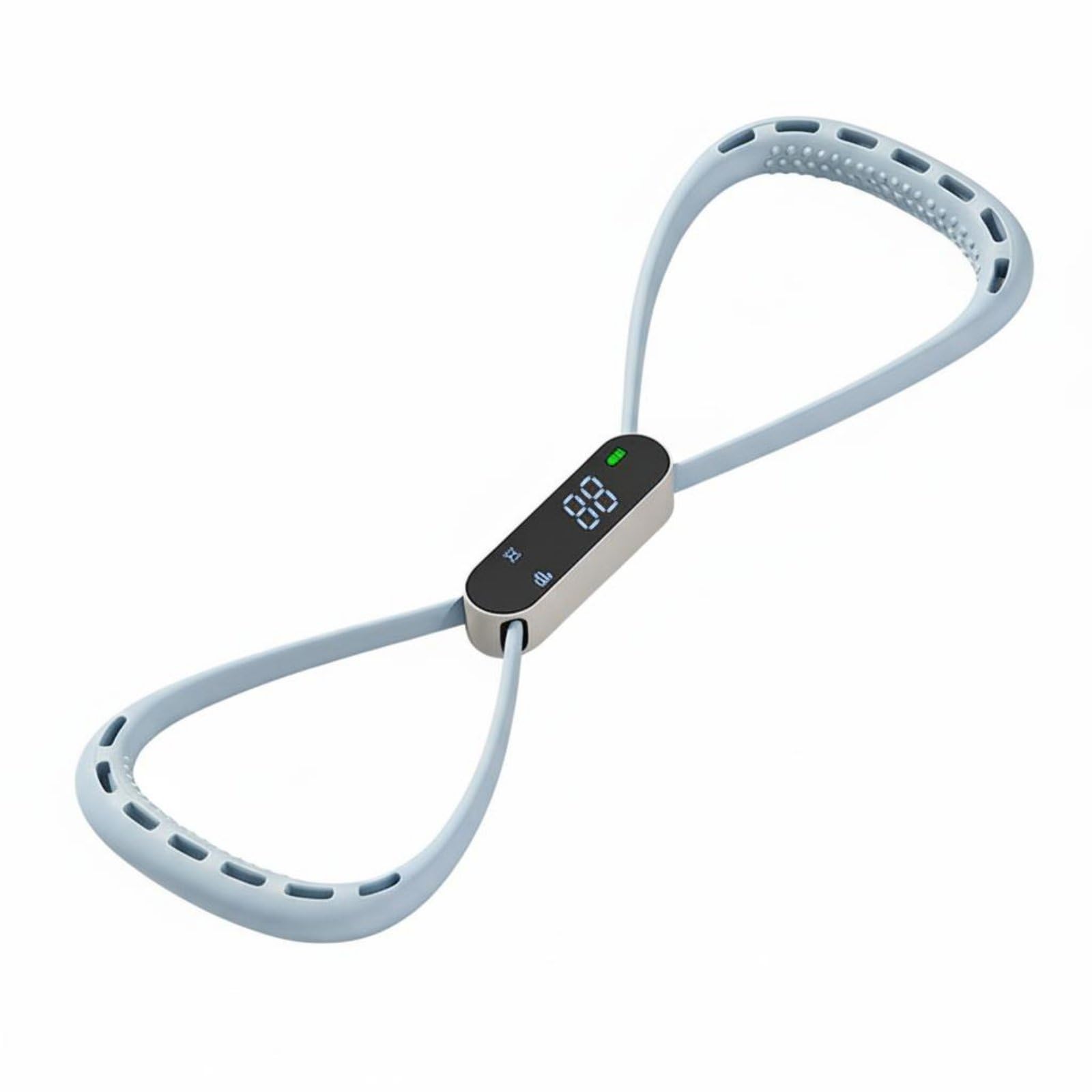 Fascia Elastica in Silicone con Schermo LED per Contare Ripetizioni Banda Resistenza Manici Ergonomici Antiscivolo Alta Resistenza in PP Silicone
