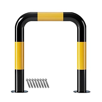 Heavy Duty Steel Safety Guardrail High Visibility U Type Barrier for Parking Lot Airport and Port Use20x24 in/50x60 cm