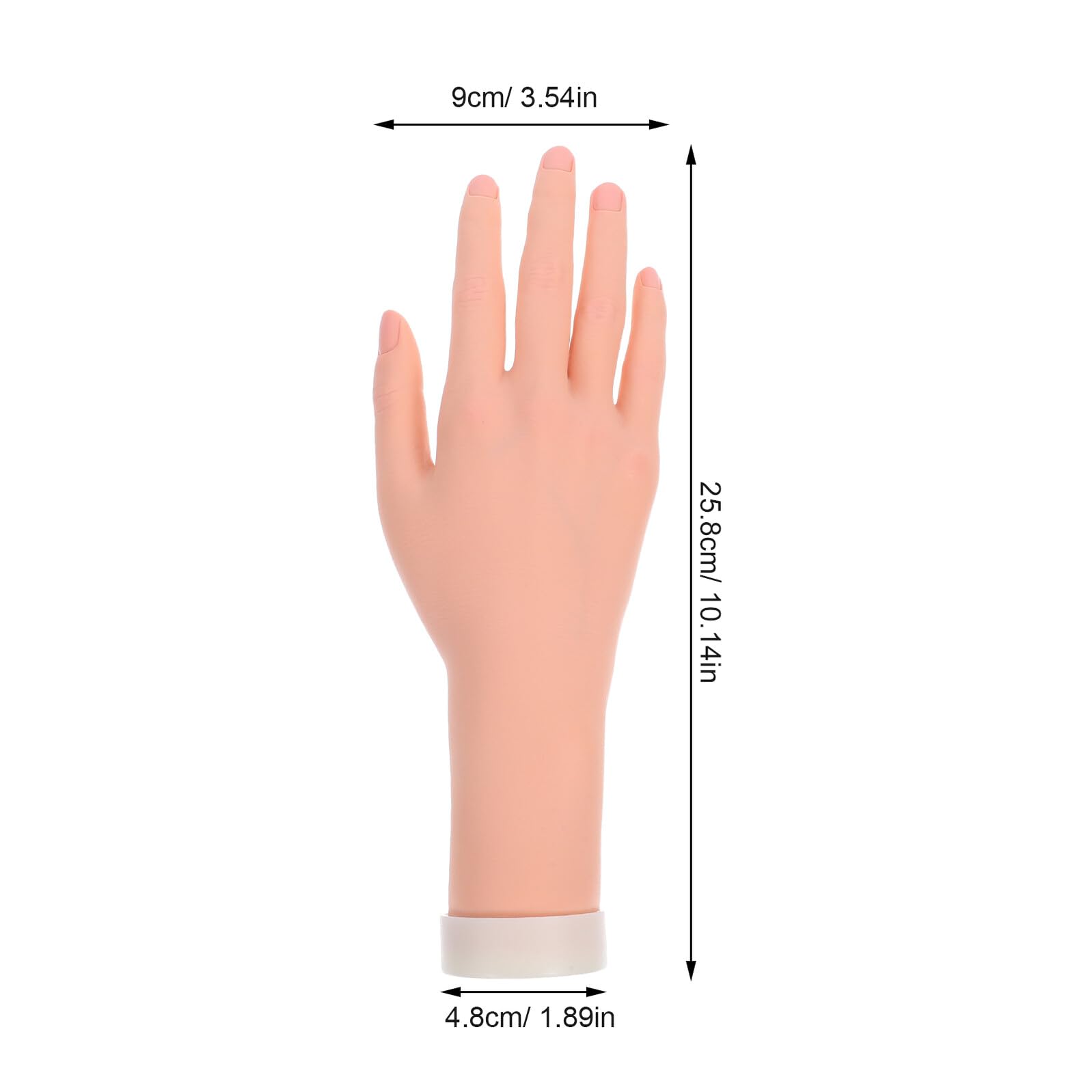 Manichino Mano Femminile Flessibile in Gomma e Resina Morbida Modello di Mano Artificiale per Esposizione Gioielli Supporto per Anelli e Braccialetti Decorazione Artistica e