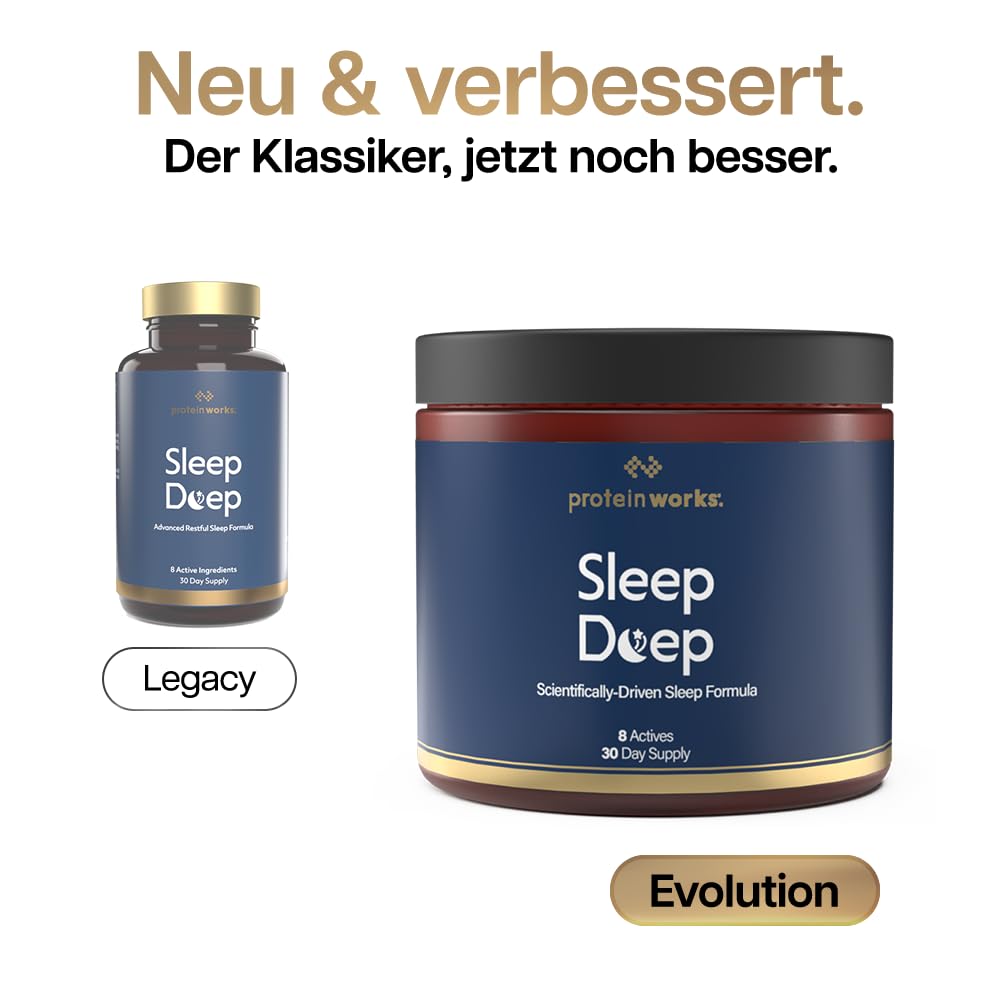 Protein Works - Sleep Deep | Fördert innere Ruhe und Verbesserten Schlaf | Menge für einen Monat | Vegan