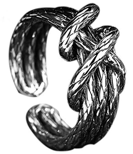 Preisvergleich Produktbild XIRENZHANG S925 Sterlingsilber-Ring Art und Weise Einzel Ring Retro Ring