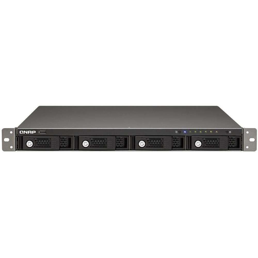 QNAP TS-420U Marvell 1.6GHz/ 1GB RAM/ 2GbE/ 4SATA2/ 2eSATA/ USB3.0/ 4-Bay 1U Rackmount NAS Server for SMBs