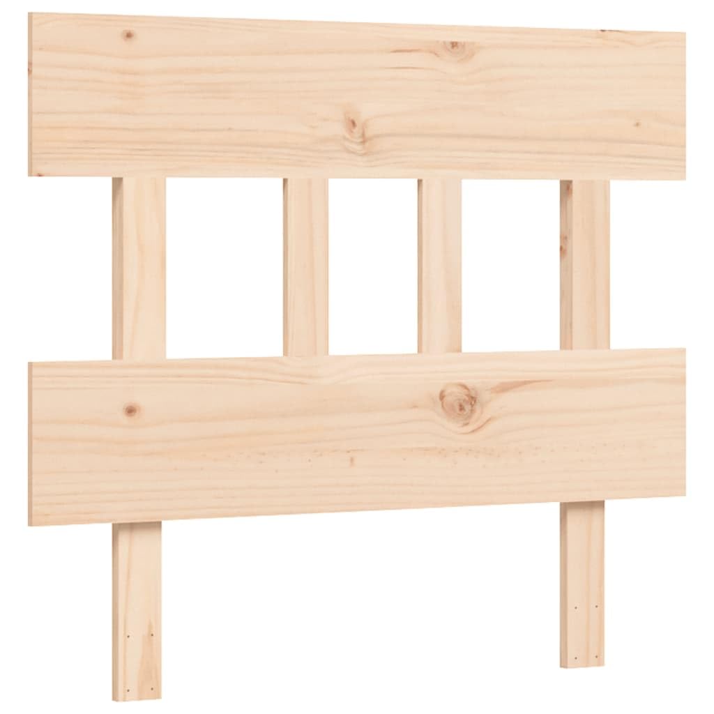 Seniorenbett 90x200 cm aus Kiefernholz Massiv - Einzelbett mit Kopfteil und Fussteil - Seniorengerechtes Massivholzbett 45 cm Sitzhoehe mit Stauraum Fuer Senioren und Erwachsene