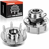 A-Premium 2 x Front or Rear Wheel Bearing and Hub Assembly with 6-Lug Compatible with Cadillac SRX 2010-2016, Saab 9-4X 2011