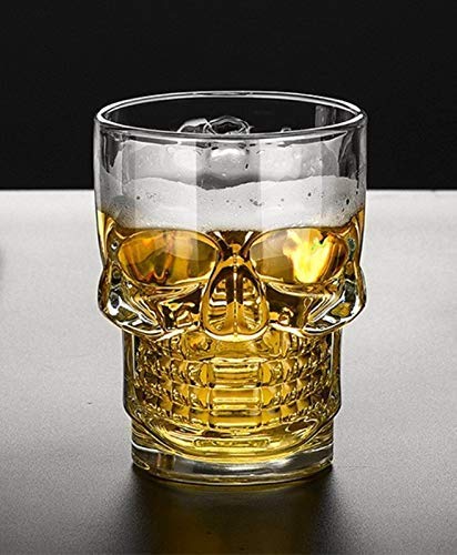Home-Cart Skull Beer Mug 520ML for Your Home Bar, Set of 4