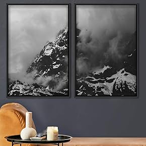 signwin 2 Piece Framed Canvas Wall Art Foggy...