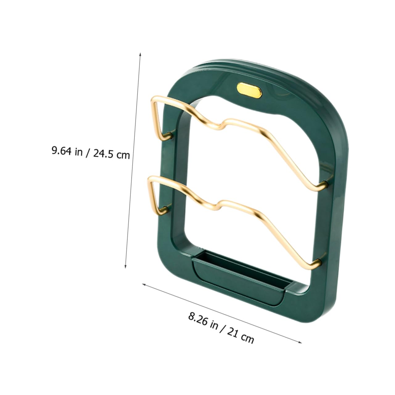 Zerodeko Wandmontierter Topfdeckelhalter 2 Stück aus Edelstahl und Abs