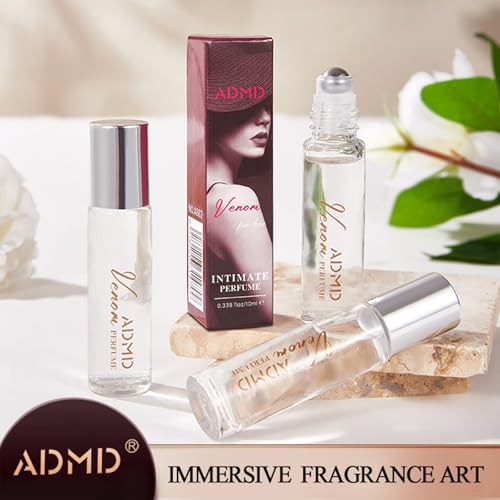 Image of ADMD Alcohol-Free Perfume Roll On Ball Bearing Design, 10ml Long Lasting Fragrance Oil, Fresh & Elegant Scent for Women & Men