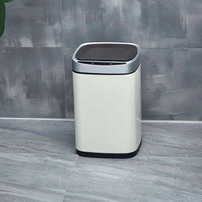 Smart Trash Can Automatic Sensor with Lid Bin Bathroom Wastebasket Home image 4