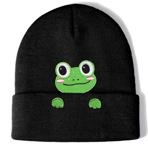 Aretas Frosch Mütze Beanie Hut Haube Geschenke für Damen...