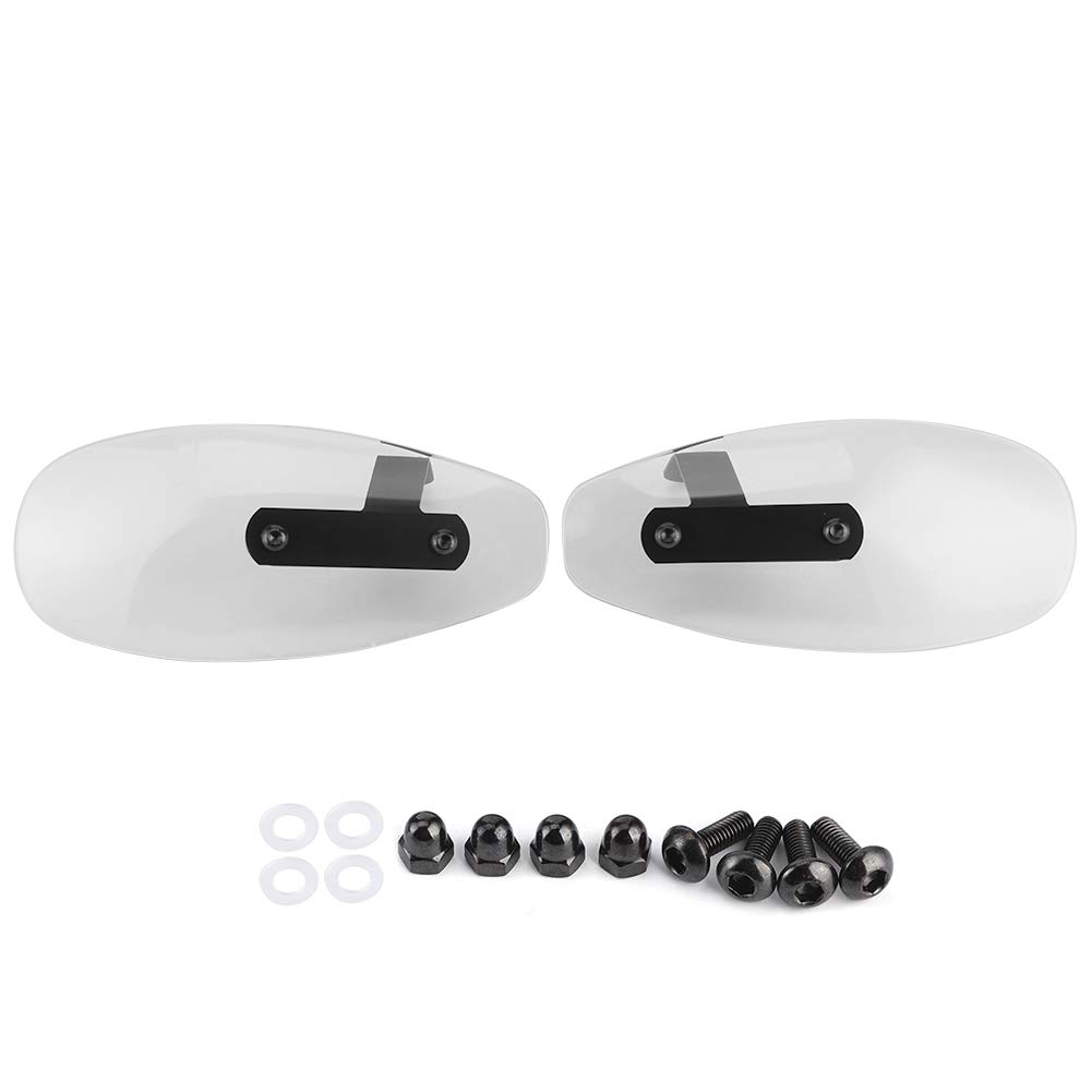 Deflector de viento para manillar ,protector de mano para motocicleta ,universal ,maravilloso para su vehículo(Transparent)